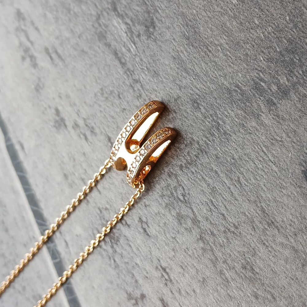 Simple Rose Gold Plated Necklace - Picture 4 of 6